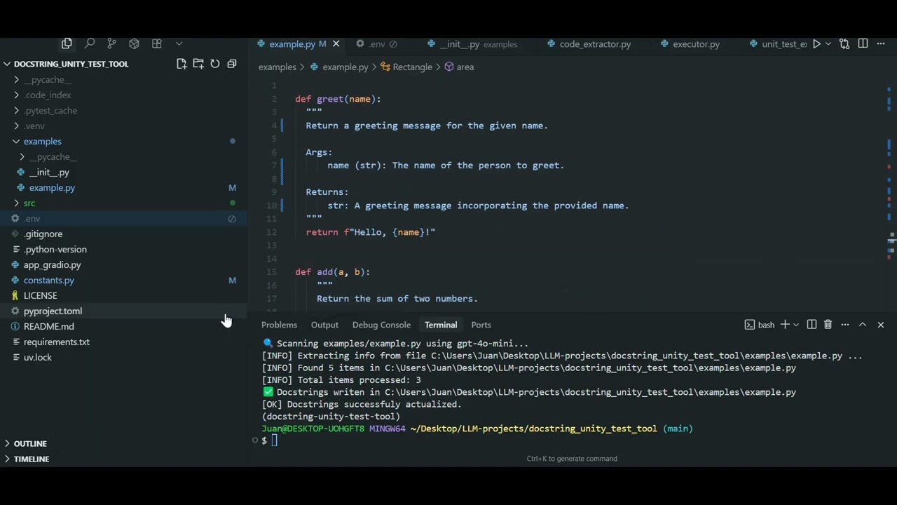 Demo video for CLI usage