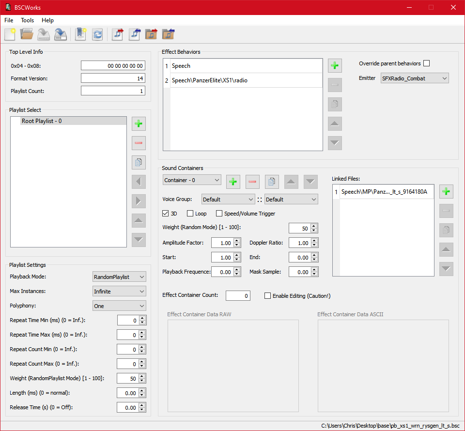 BSCWorks with file open