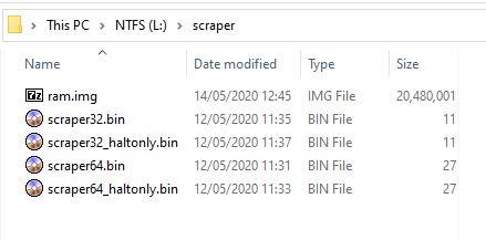 essential files in /scraper folder