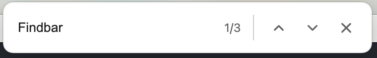 Findbar Light Theme