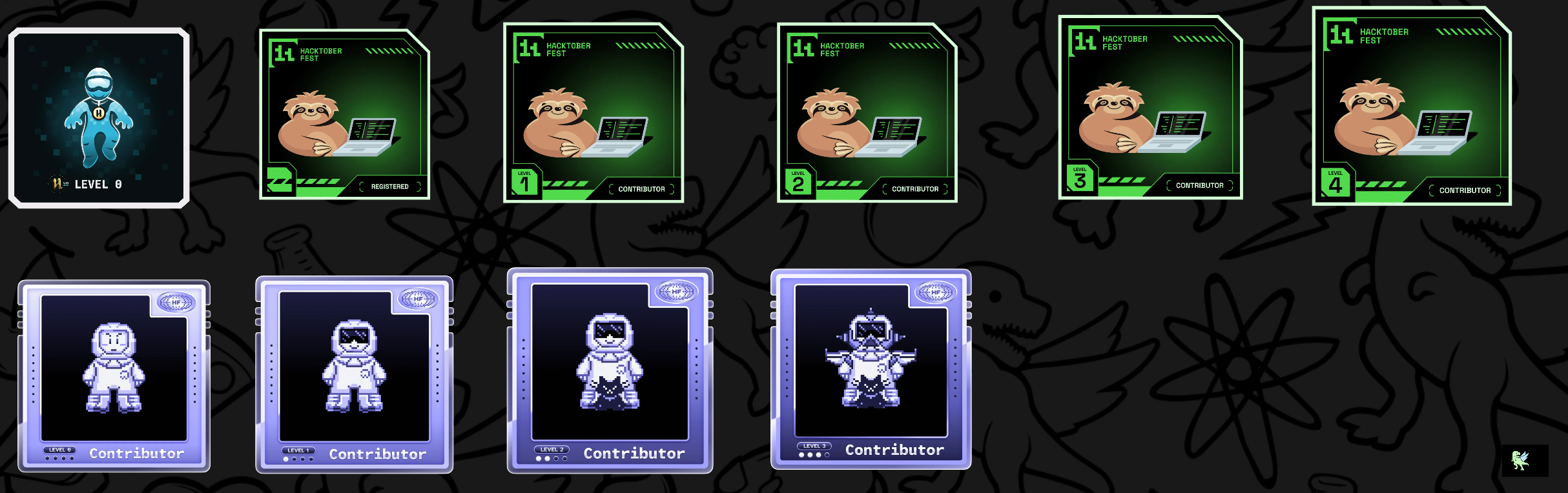 An image of @mrmysterious001's Holopin badges, which is a link to view their full Holopin profile