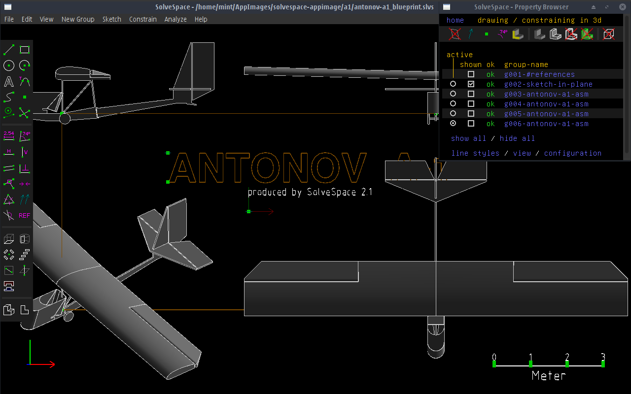 assemble for blueprint, 4 objects