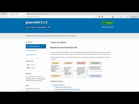 GluPredKit YouTube-Tutorial