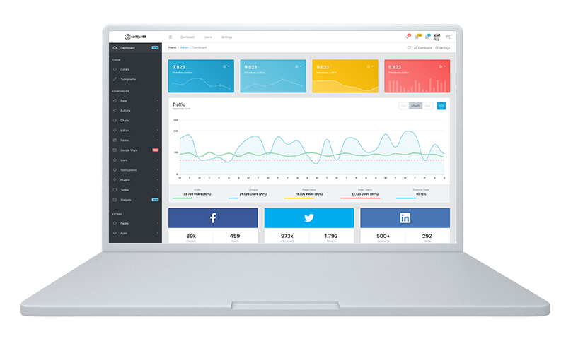 CoreUI Pro Bootstrap Admin Template