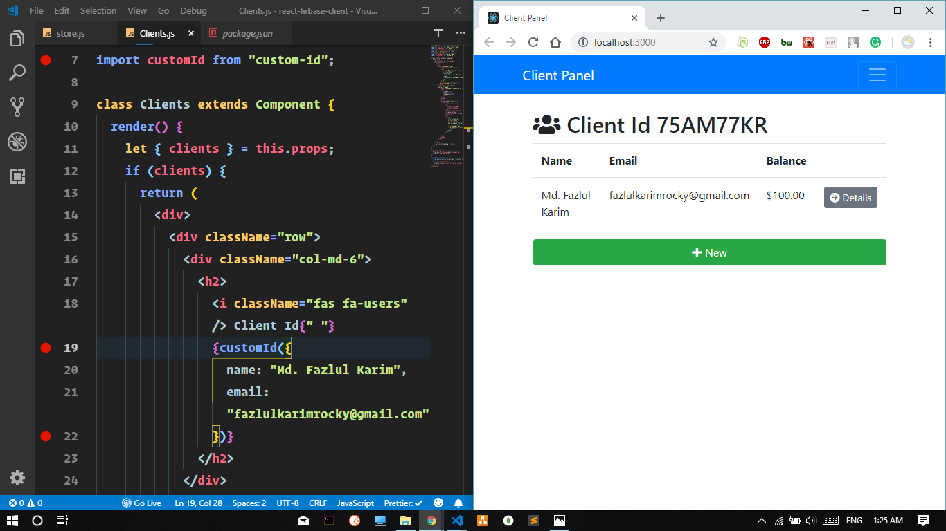 react client-id