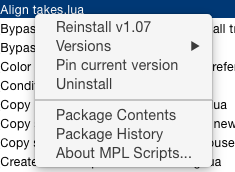 Package Actions