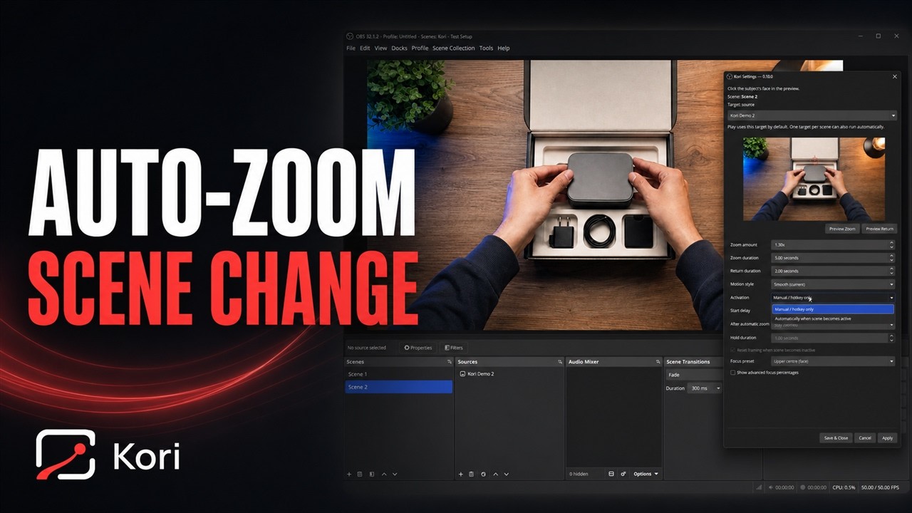 Watch Kori's automatic scene zoom demonstration