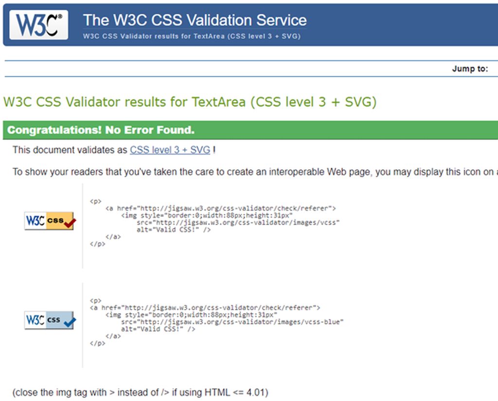 css-validation