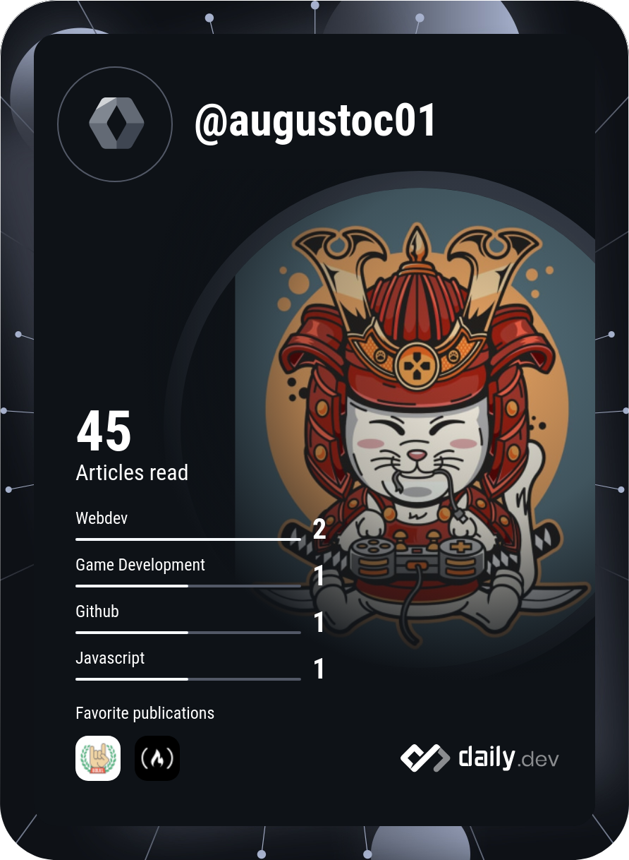 Augusto Cannata Fernandez's Dev Card