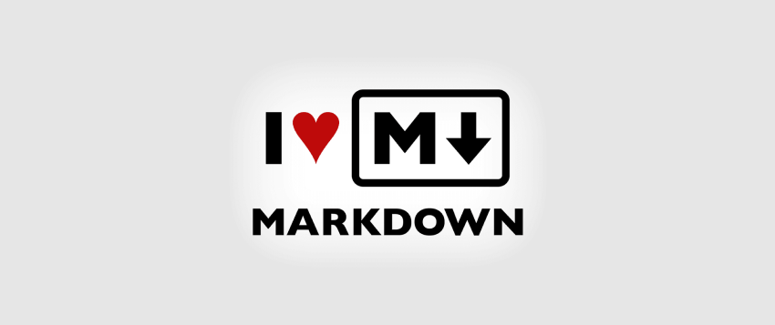 I love markdown banner