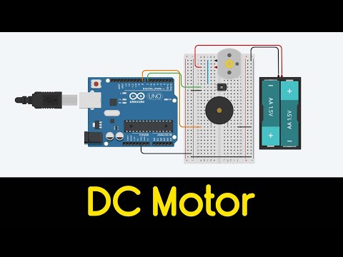 DC Motor with Arduino in Tinkercad