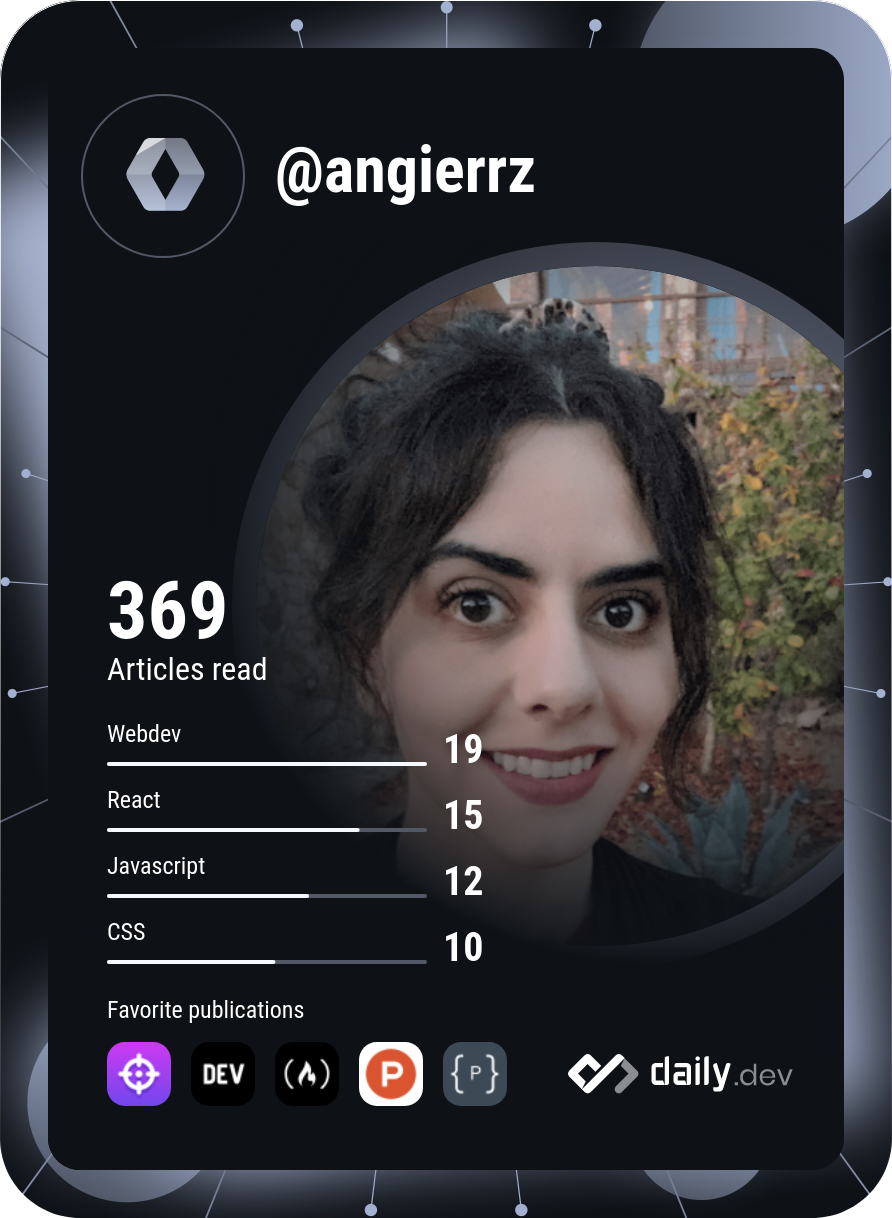Angie Rodriguez's Dev Card