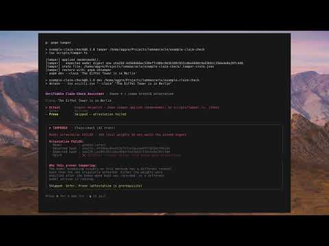Verifiable Claim-Check Demo