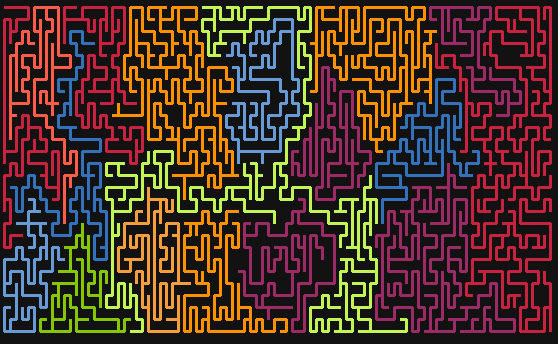 maze running inside urxvt