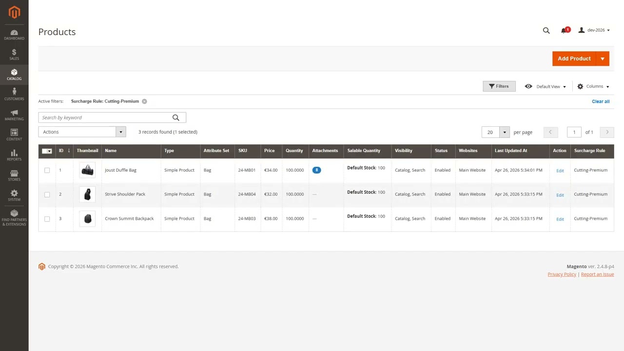 Demo-Video Surcharge Max