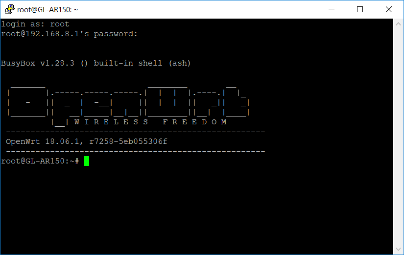 Router Logged In