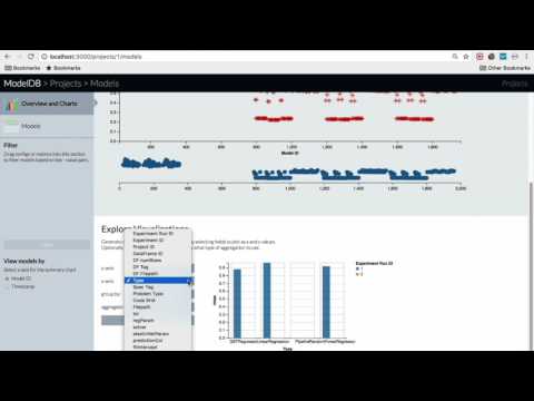 ModelDB frontend in action video