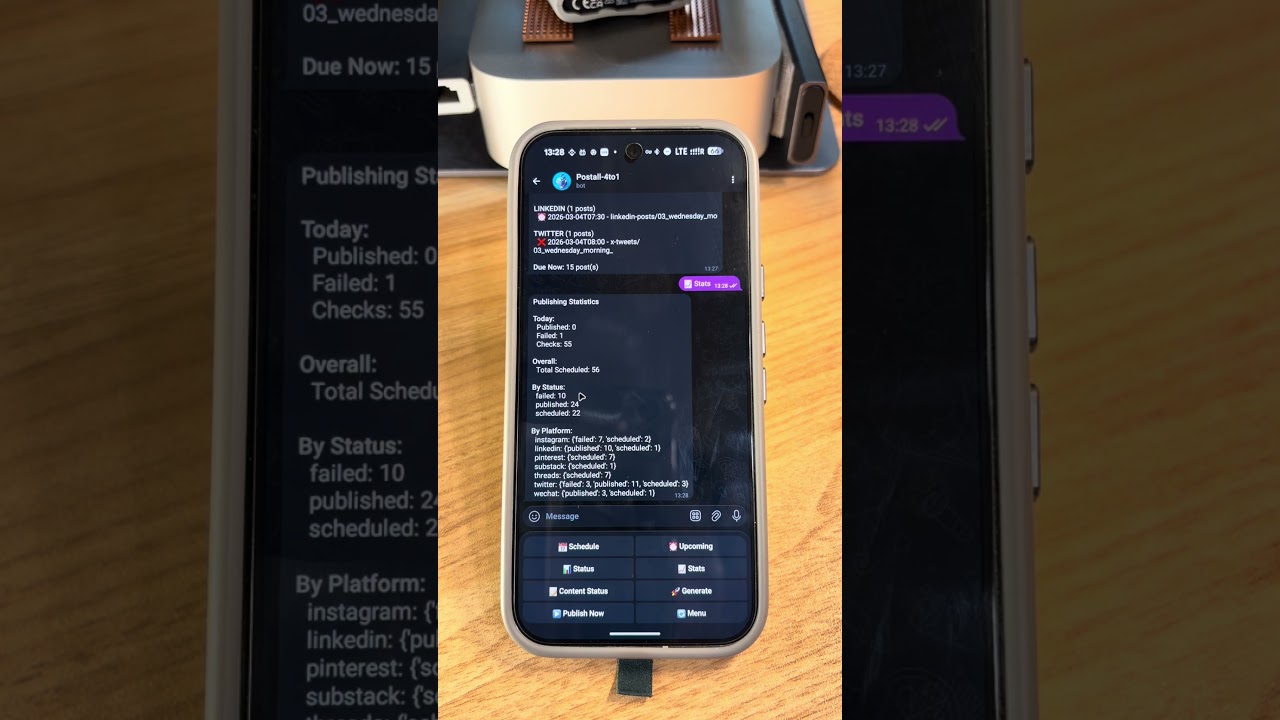 PostAll Telegram Bot Demo