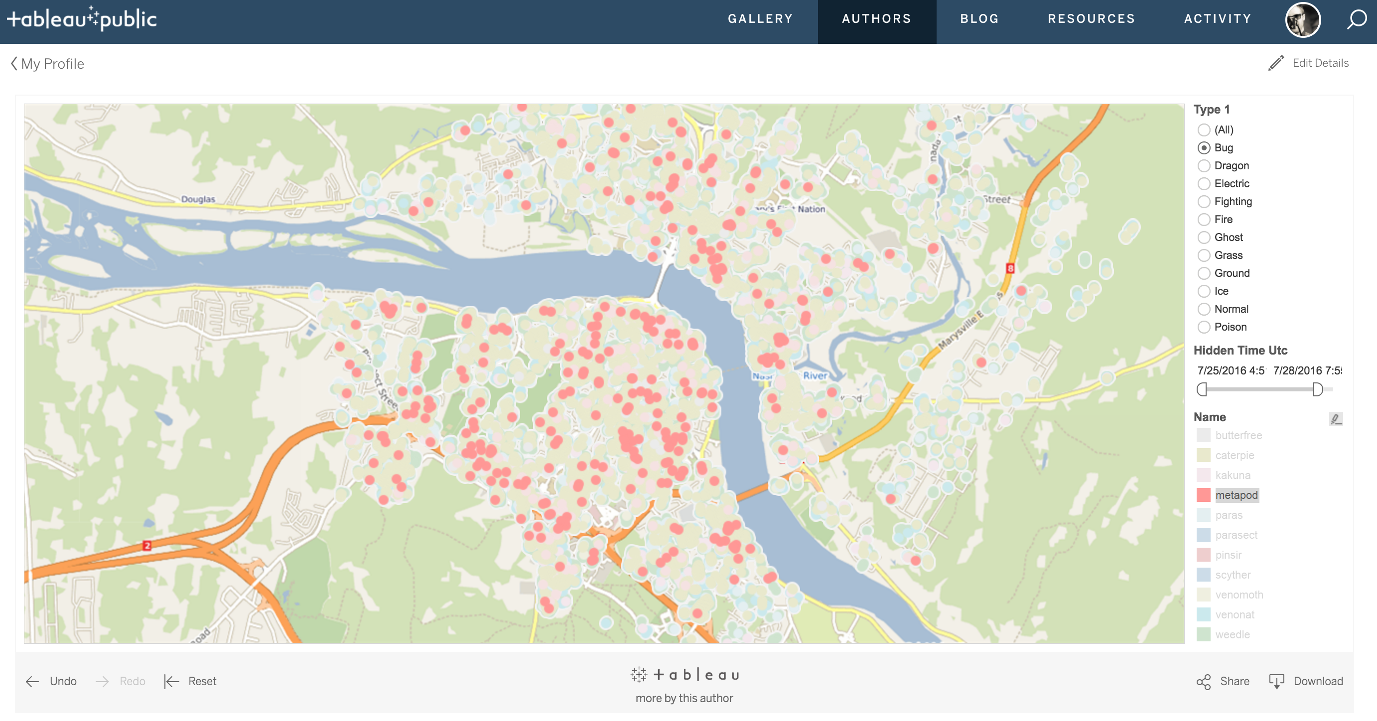 Tableau Map Link