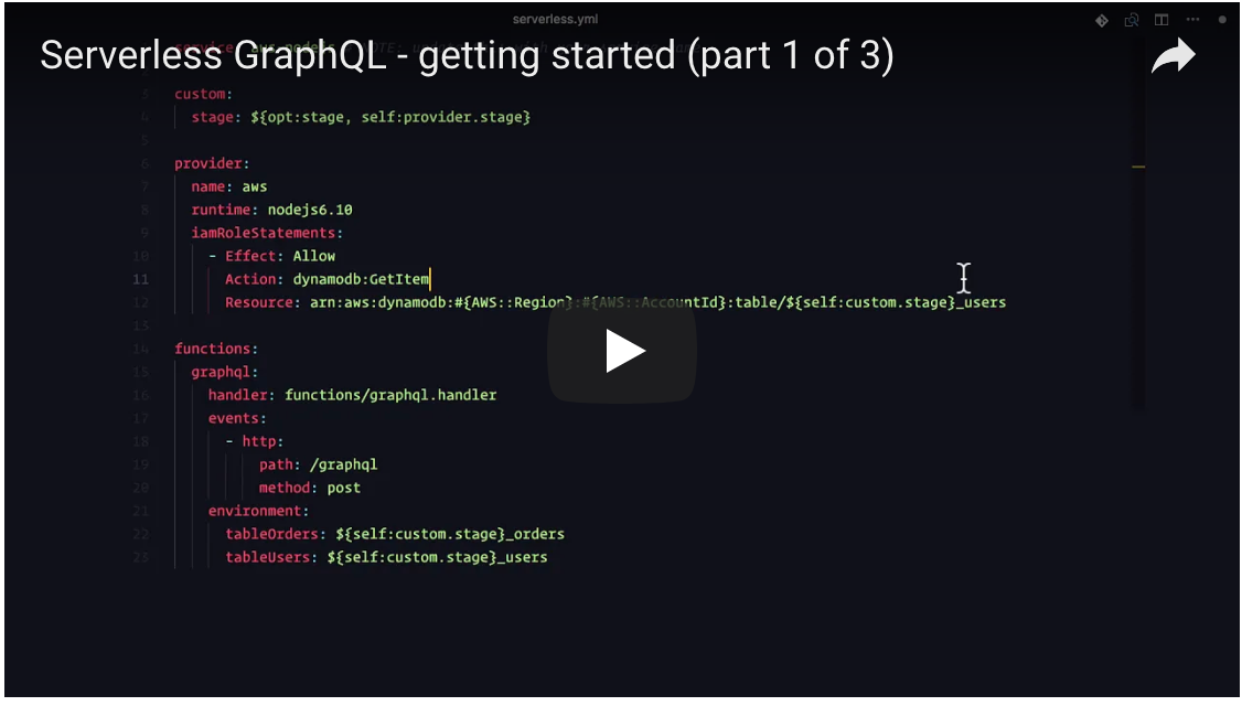 Serverless GraphQL - getting started (part 1 of 3)