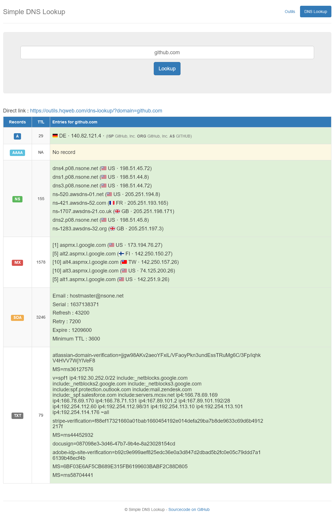 Simple DNS Lookup