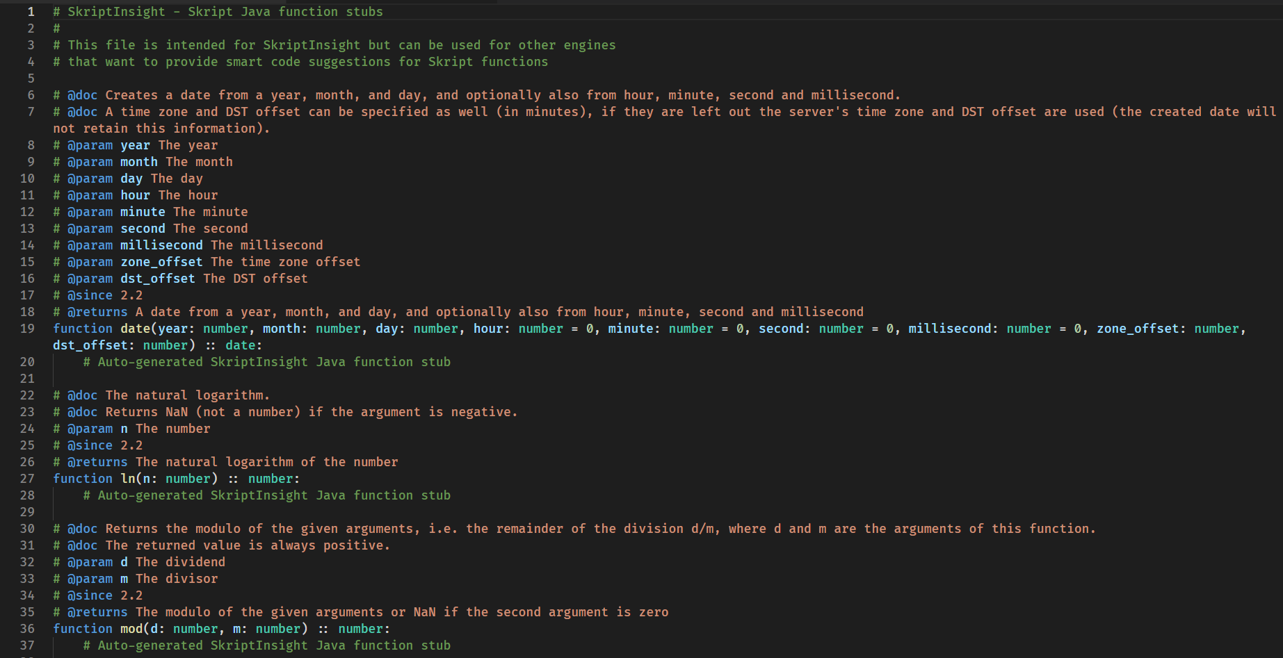 Syntax highlighting