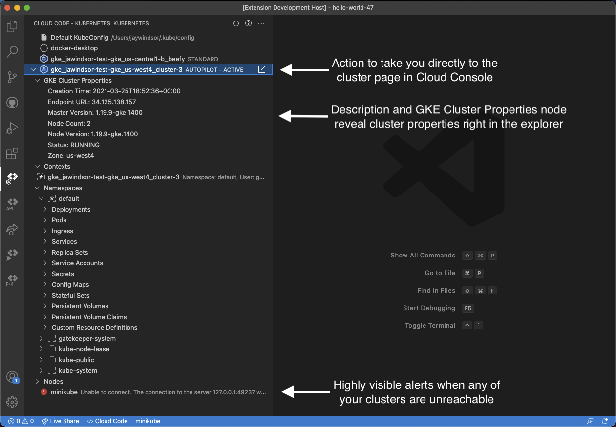 Simplified Kubernetes Explorer