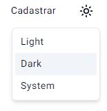 Tema Light e Dark