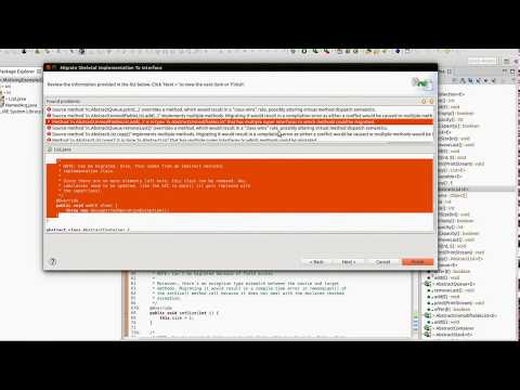 Video demo of refactoring tool