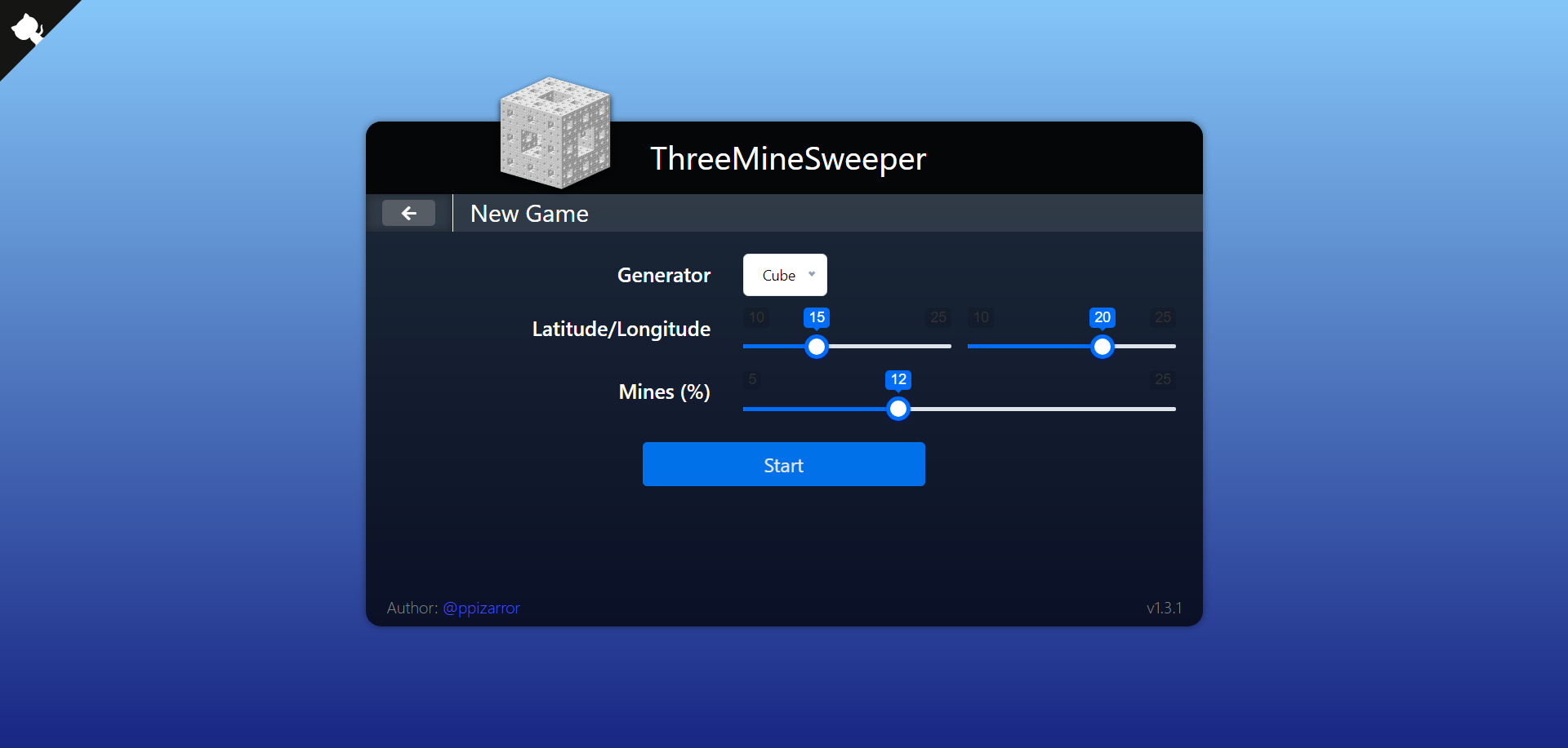 Sierpinski cube generator