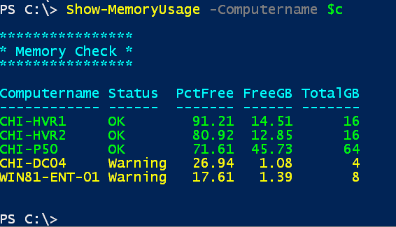 Alt Colorized Memory Usage