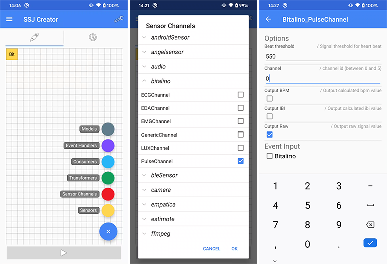 SSJ Creator - create pulse channel