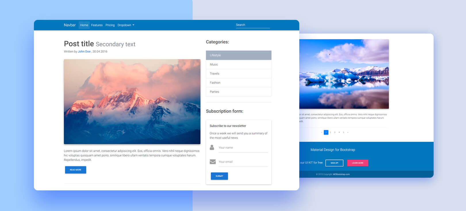 GitHub - mdbootstrap/Blog-Template-Bootstrap: Blog Template - Bootstrap ...