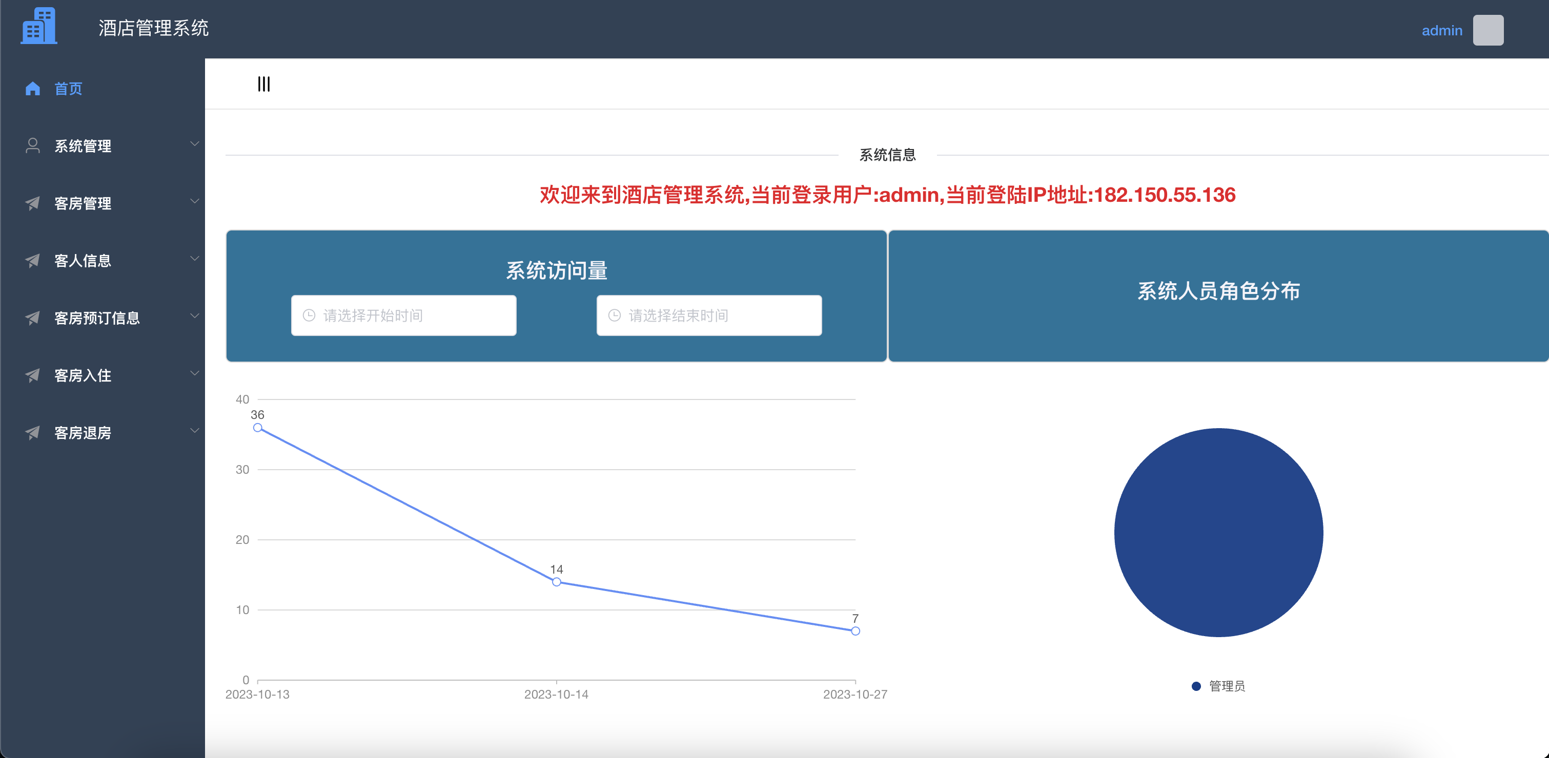 系统主页