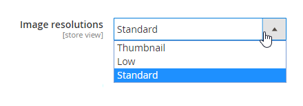 Instagram feed Image resolutions Configuration