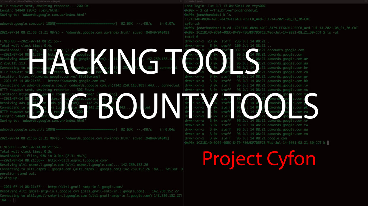 CyFon Main - Hacking Tools, Bug Bounty Tools