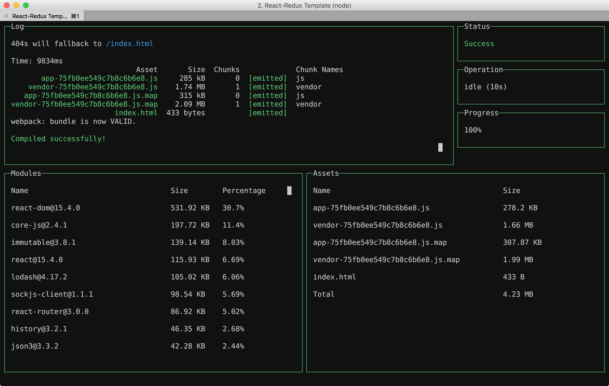 Running in the iTerm2