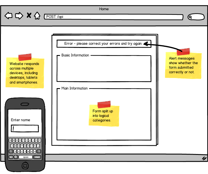 Main Wireframe