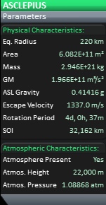 Asclepius Stats