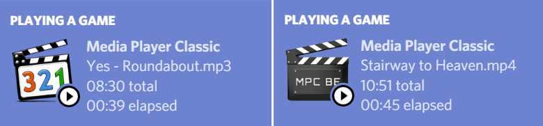 Media Player Classic Home Cinema and Black Edition Rich Presence on Discord small profile