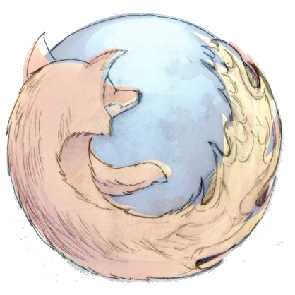 Original image (sketch of Firefox logo)