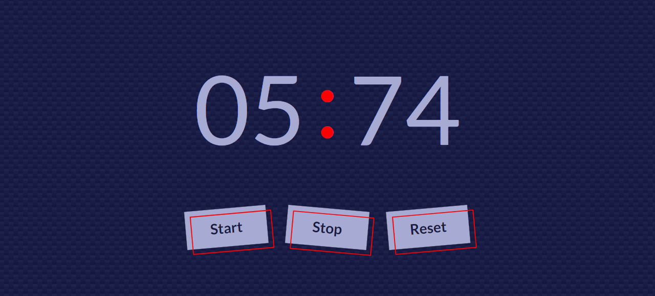 Stopwatch project screenshot