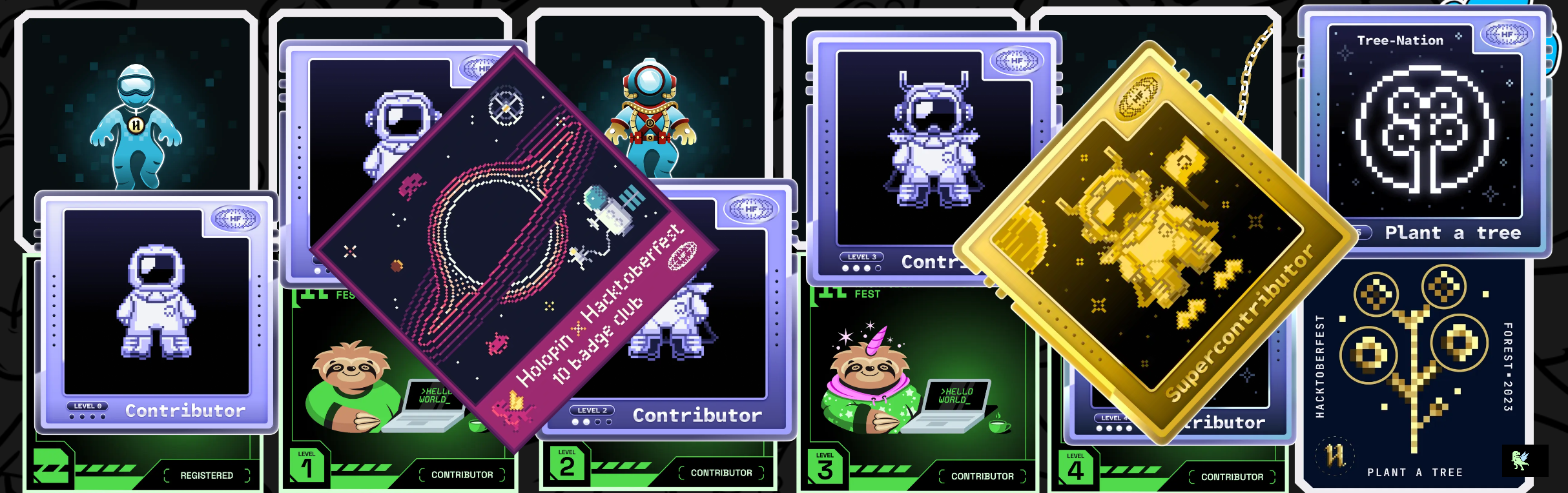 An image of @vagxrth's Holopin badges, which is a link to view their full Holopin profile