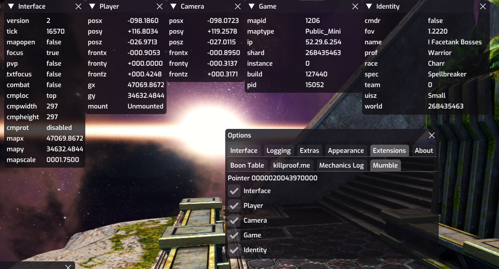 GitHub - DeltaRaidcore/GW2-MumbleInspector: A GW2 addon that dumps the ...