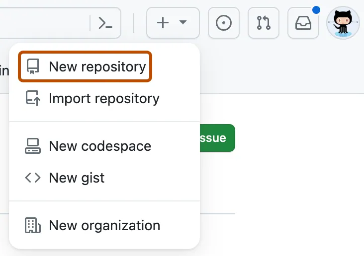 Create a new GitHub Repository