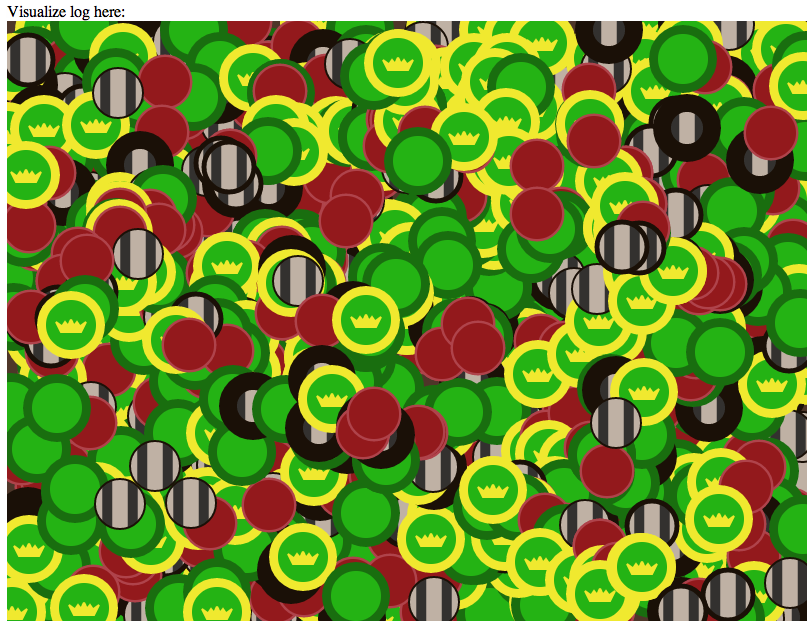 This is a silly shadowing example with lots of servers being spawned. 