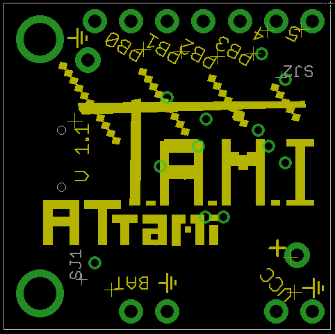 ATtami board (ver 2.1) backside