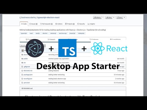 Electron.js, React.js and TypeScript based Desktop application boilerplate