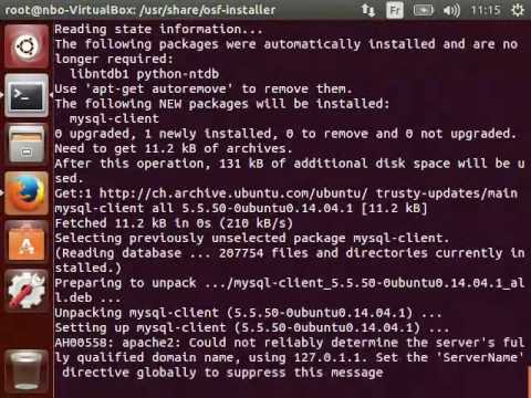 OpenSementicFramework install-osf-drupal 1/2