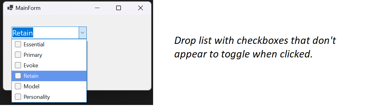 GitHub - IVSoftware/checked-combo-box: Force repaint on ComboBox's ...